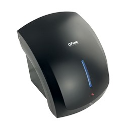 GFmark - Сушилка для рук, корпус пластик АБС, цвет чёрный, с неоновой подсветкой, КЛАССИКА, 1800W  ( 6902)