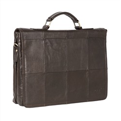 Мужская кожаная сумка 2048 коричневая (Темно-коричневый)