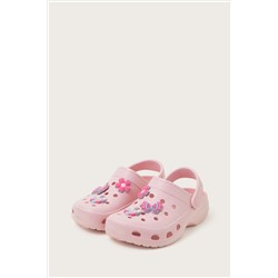 Monsoon Pink Glitter Butterfly Clogs