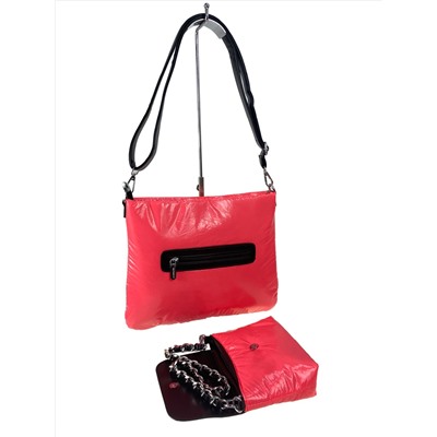 Cтильная женская сумка-шоппер из водооталкивающей ткани, цвет розовый