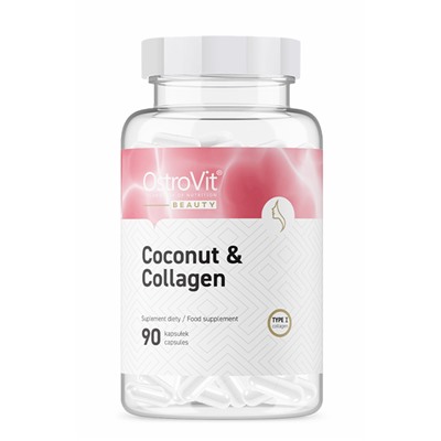 OstroVit Marine Collagen+MCT Oil from coconut 90caps- КОЛЛАГЕН+МАСЛО МСТ