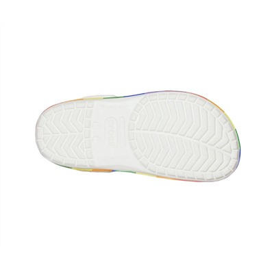 Crocband Rainbow Block White/Multi