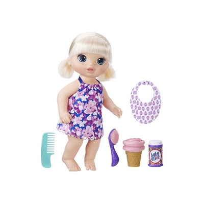 Hasbro Кукла "Малышка с мороженым" (30 см, интер., подвиж, ест, аксесс.)
