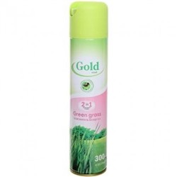 Освежитель воздуха аэрозоль Gold Wind Green grass (Зеленая трава), 300 мл