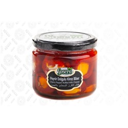 Перец красный "Черри" Sosero фаршированный сыром 290 гр 1/12 (стекло)