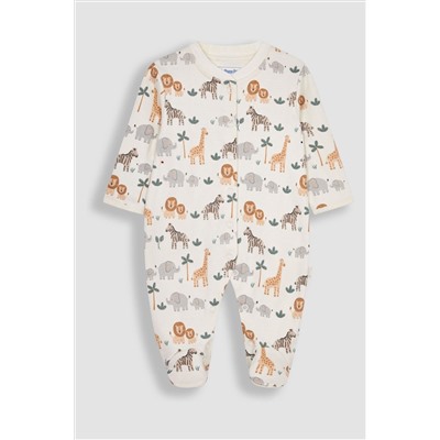 JoJo Maman Bébé 2-Piece Safari Sleepsuit & Jacket Set