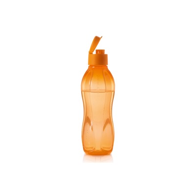 Эко-бутылка 750 мл с клапаном оранжевая