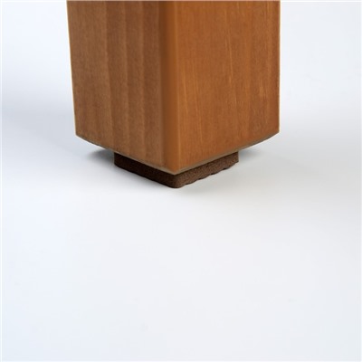 Накладка мебельная квадратная ТУНДРА, размер 25 х 25 мм, 18 шт., полимерная, коричневая