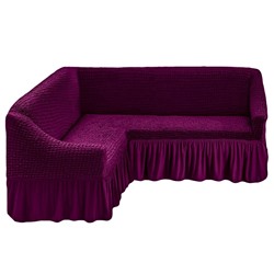 Чехол на угловой диван, цвет фиолетовый