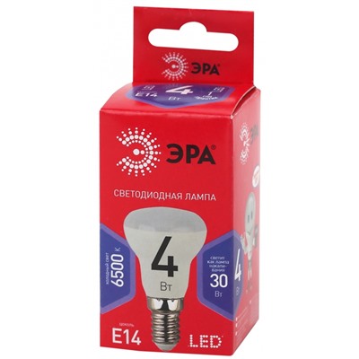 Нарушена упаковка.   Светодиодная лампа Е14 4W 6500К (холодный) Эра LED R39-4W-865-E14 R () Б0045334