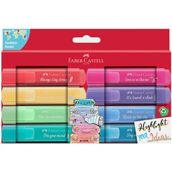 Набор текстовыделителей Faber-Castell "TL 46 Pastel" 08цв., 1-5мм, картон