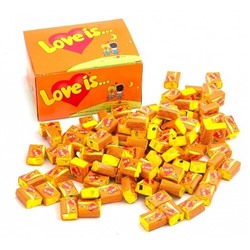Жевательная резинка "Love is" апельсин-ананас 100 шт.
