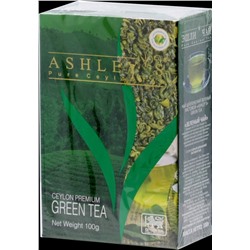 ASHLEY'S. Green tea 100 гр. карт.пачка