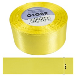 Лента атласная 2д (50 мм) (желтый) 132 (8208)
