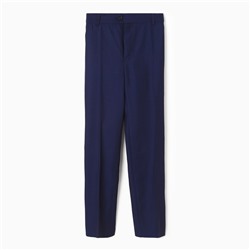 Школьные брюки для мальчика, цвет тёмно-синий, рост 146-152 см