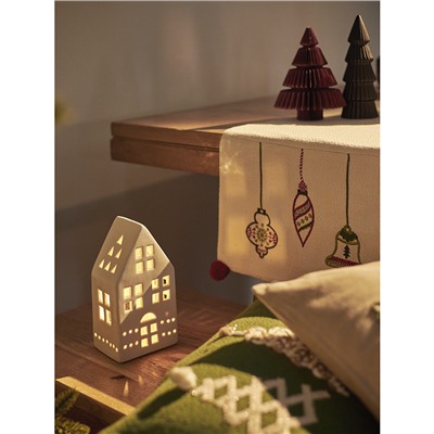 Дорожка с вышивкой Christmas decorations из коллекции New Year Essential, 45х150 см