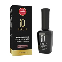 IQ Beauty Каучуковое базовое покрытие с кальцием, карамель, 10 мл