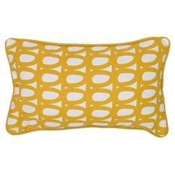 Чехол на подушку с принтом Twirl горчичного цвета из коллекции Cuts&Pieces, 30х50 см