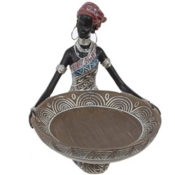 Фигурка декоративная "Африканка", L12 W15 H14,5 см