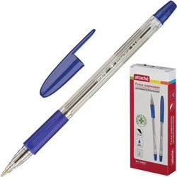 Ручка шариковая Attache Antibacterial А03 масляная, манж, 0,5 мм, синяя