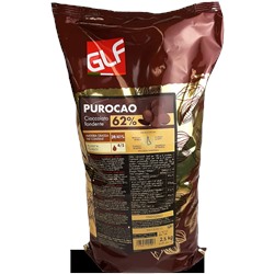Темный шоколад Purocao (Пуракао) GLF 62% (39/41) пакет 2,5 кг