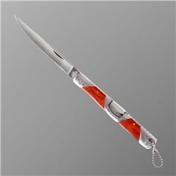 Нож складной "Лис" сталь - 420, рукоять - сталь/дерево, клинок - 11 см