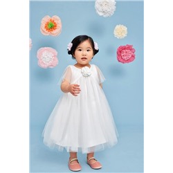 Monsoon Baby Natural Hannah Empire Seam Dress