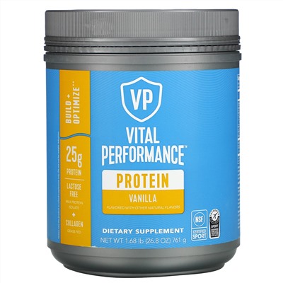 Vital Proteins, Vital Performance Protein, ваниль, 761 г (1,68 фунта)