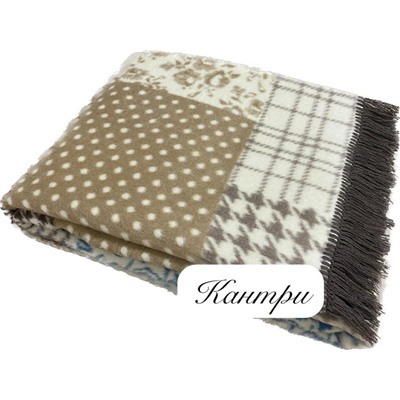 Плед cotton Rajtex 150*200 Кантри синий 15150f