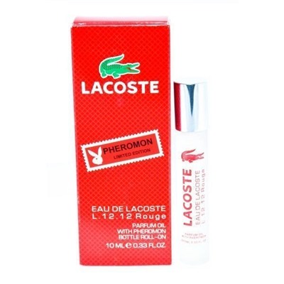 Масляные духи с феромонами 10мл Lacoste Eau de Lacoste L.12.12 Rouge