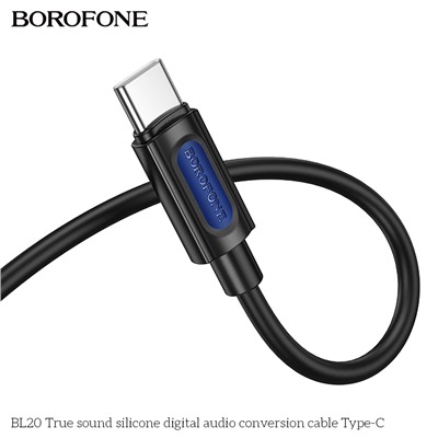 Аудио Адаптер BOROFONE BL20 Type-C - 3.5mm AUX (черный)