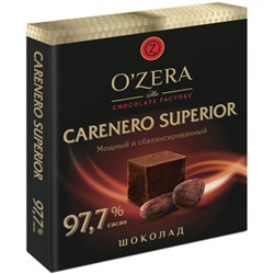 «OZera», шоколад «Carenero Superior», содержание какао 97,7%, 90 г
