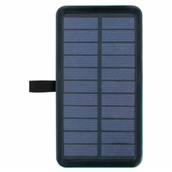 Аккумулятор внешний POWER BANK 10000 mAh, CACTUS CS-PBFSPT-10000, 2 USB, солнечная батарея, 1205749