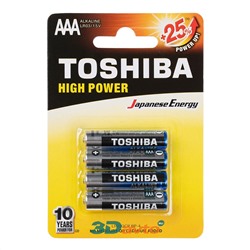 Батарейка AAA TOSHIBA HIGH POWER комплект 4шт