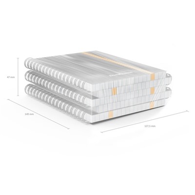 Тетрадь А6 (120 х 146 мм), 80 листов в клетку на гребне ErichKrause "Accent", пластиковая обложка, на резинке, блок офсет, белизна 100%, МИКС
