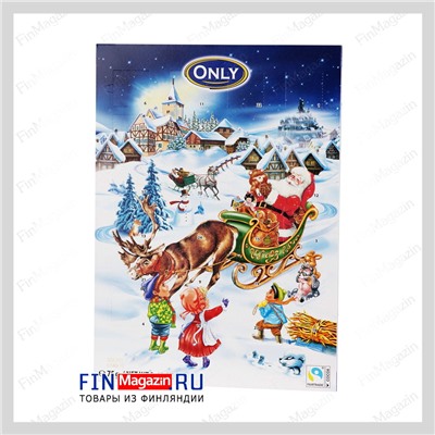 Шоколадный календарь ONLY "Встреча Санта Клауса" 75 гр