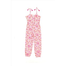 Nicole Miller Pink Cotton Playsuit