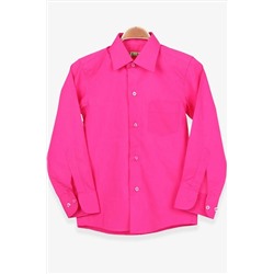 Рубашка для мальчика базовая 6-10 лет, розовая E0509-46
