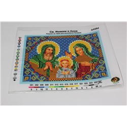 Рисунок на ткани для вышивания бисером Св.Иоаким и Анна 12*16 см