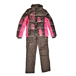 Fashion 2668 Зимний костюм (куртка+брюки) жен т.сер-роз полиэстер, подклад синтепон