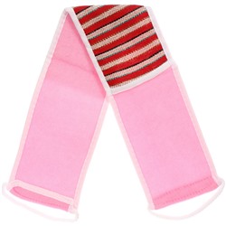 Мочалка для тела "ULTRAMARIN Мatrix", комбинированная, цвет розовый, 70*12см