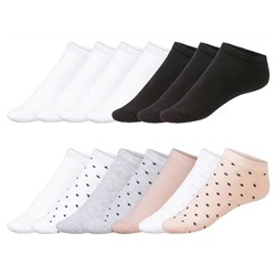 esmara® Damen Sneakersocken, 7 Paar, mit hohem Bio-Baumwollanteil