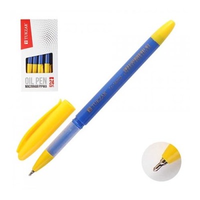 Ручка шариковая  Tukzar  синяя 0,7мм, чернила на масляной основе, синий корпус 205561