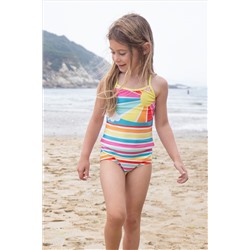 Frugi Blue Stripe Tankini Made From Chlorine Safe And Recycled Materials