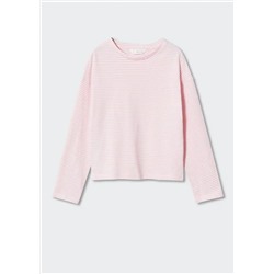 Camiseta algodón rayas -  Niña | MANGO OUTLET España