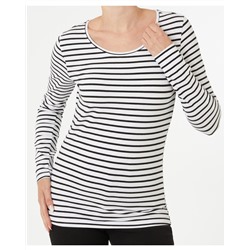 Langarmshirt mit Stretch Janina, Rundhalsausschnitt