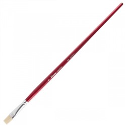 Кисть Щетина, плоская, №6, длинная ручка, дерево Creative Pinax 104006