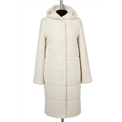 02-3205 Пальто женское утепленное Ворса белый
