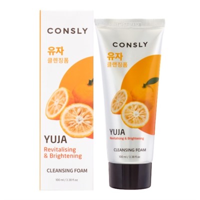 CONSLY Yuja Revitalizing Creamy Cleansing Foam Витаминизирующая кремовая пенка для умывания с экстрактом юдзу 100мл