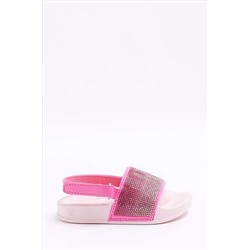 River Island Girls RI Diamonte Sliders